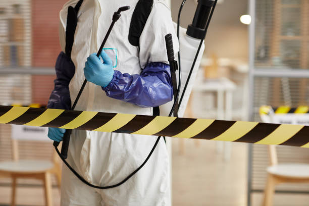 Professional Sewage Cleanup technician working in Chester, NE